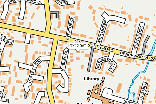 OX12 0AT map - OS OpenMap – Local (Ordnance Survey)