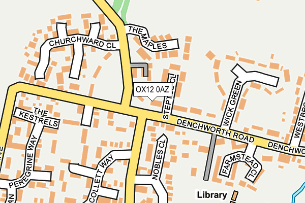 OX12 0AZ map - OS OpenMap – Local (Ordnance Survey)