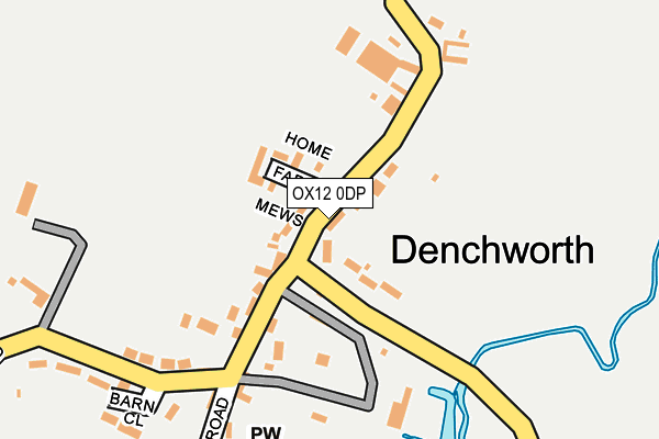 OX12 0DP map - OS OpenMap – Local (Ordnance Survey)