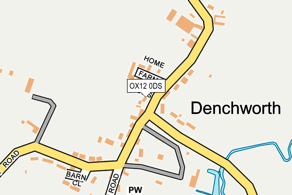 OX12 0DS map - OS OpenMap – Local (Ordnance Survey)