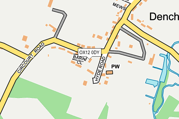 OX12 0DY map - OS OpenMap – Local (Ordnance Survey)