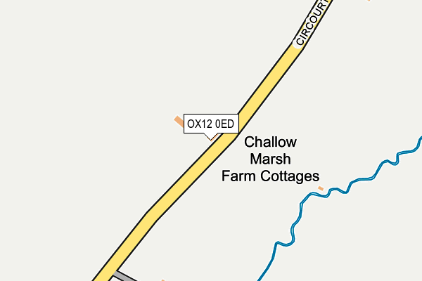 OX12 0ED map - OS OpenMap – Local (Ordnance Survey)