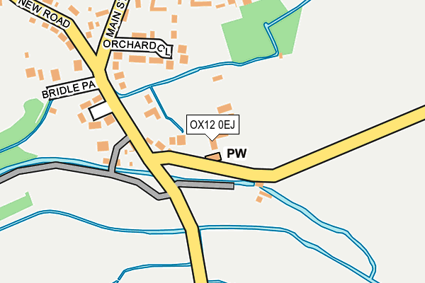 OX12 0EJ map - OS OpenMap – Local (Ordnance Survey)