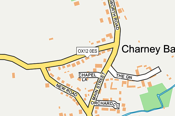 OX12 0ES map - OS OpenMap – Local (Ordnance Survey)