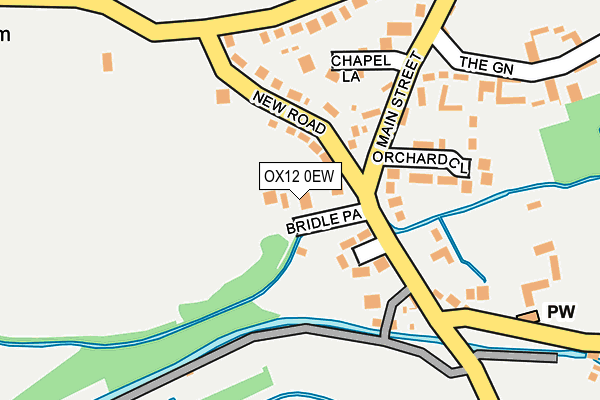 OX12 0EW map - OS OpenMap – Local (Ordnance Survey)