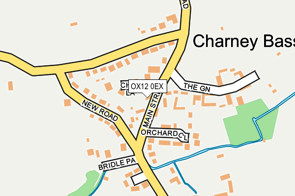 OX12 0EX map - OS OpenMap – Local (Ordnance Survey)