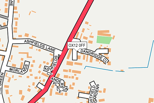 OX12 0FF map - OS OpenMap – Local (Ordnance Survey)