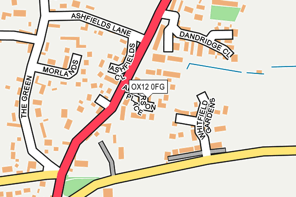 OX12 0FG map - OS OpenMap – Local (Ordnance Survey)