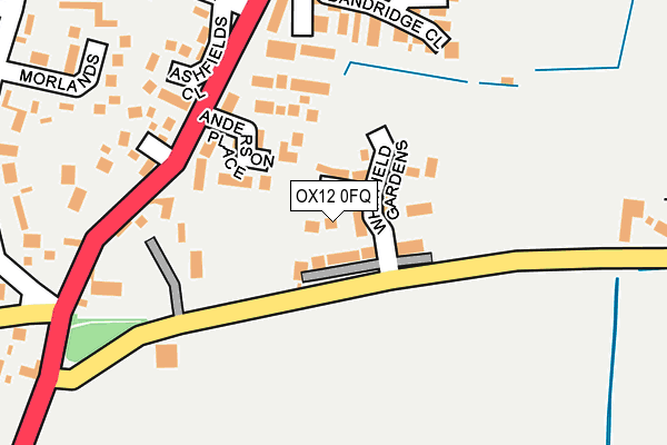 OX12 0FQ map - OS OpenMap – Local (Ordnance Survey)