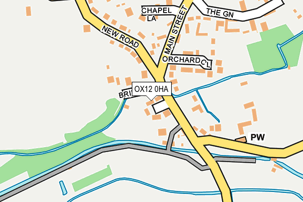 OX12 0HA map - OS OpenMap – Local (Ordnance Survey)