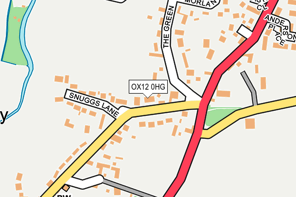 OX12 0HG map - OS OpenMap – Local (Ordnance Survey)