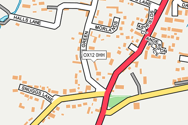 OX12 0HH map - OS OpenMap – Local (Ordnance Survey)