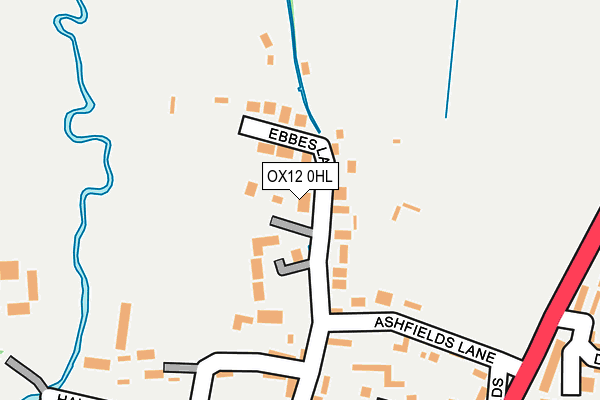 OX12 0HL map - OS OpenMap – Local (Ordnance Survey)