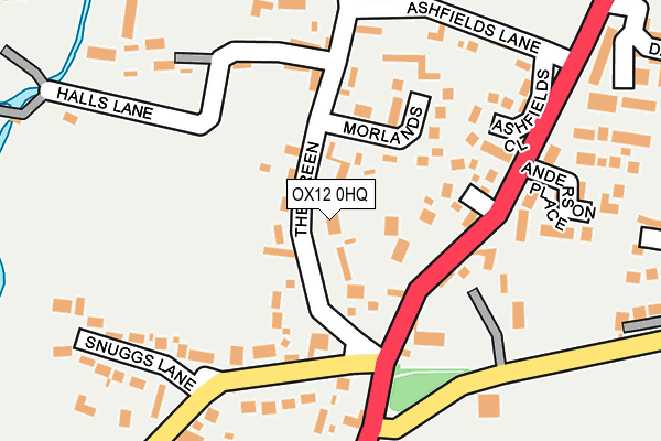 OX12 0HQ map - OS OpenMap – Local (Ordnance Survey)