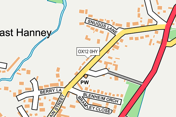 OX12 0HY map - OS OpenMap – Local (Ordnance Survey)