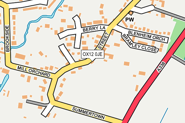 OX12 0JE map - OS OpenMap – Local (Ordnance Survey)