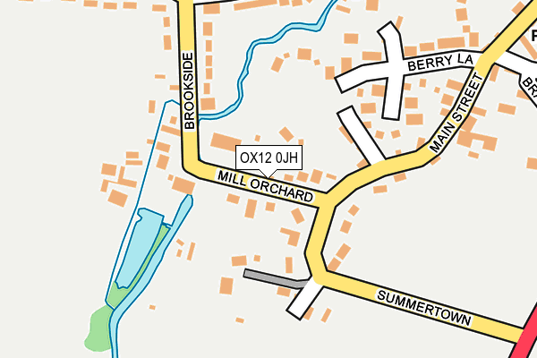 OX12 0JH map - OS OpenMap – Local (Ordnance Survey)