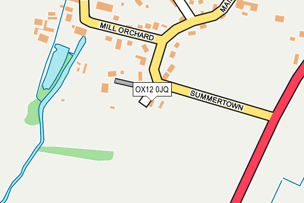 OX12 0JQ map - OS OpenMap – Local (Ordnance Survey)