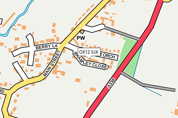 OX12 0JX map - OS OpenMap – Local (Ordnance Survey)