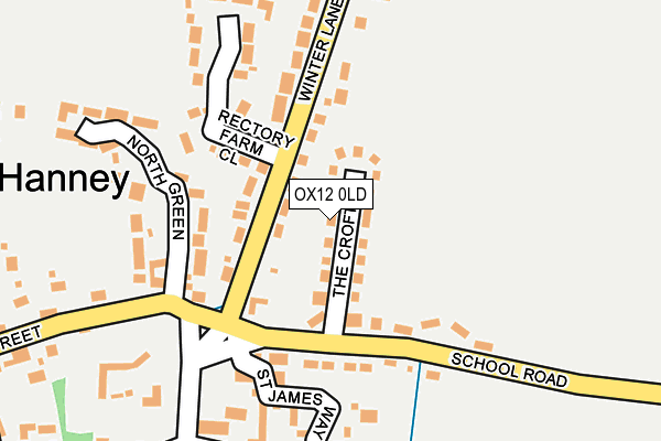OX12 0LD map - OS OpenMap – Local (Ordnance Survey)