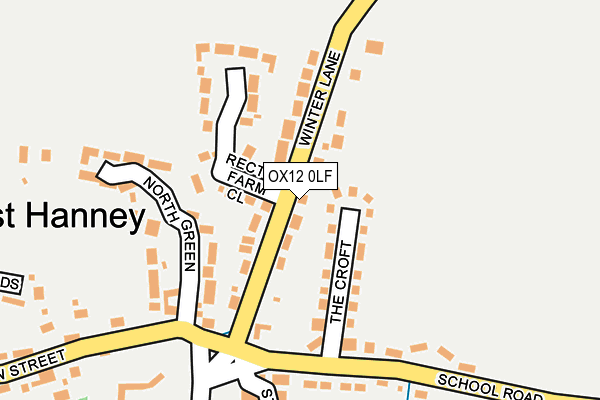 OX12 0LF map - OS OpenMap – Local (Ordnance Survey)