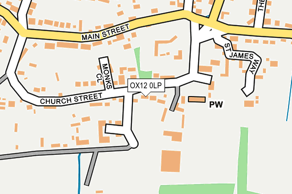 OX12 0LP map - OS OpenMap – Local (Ordnance Survey)