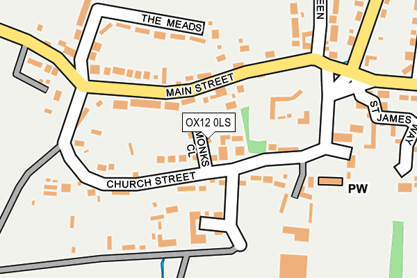 OX12 0LS map - OS OpenMap – Local (Ordnance Survey)