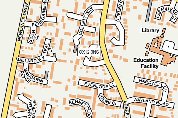 OX12 0NS map - OS OpenMap – Local (Ordnance Survey)