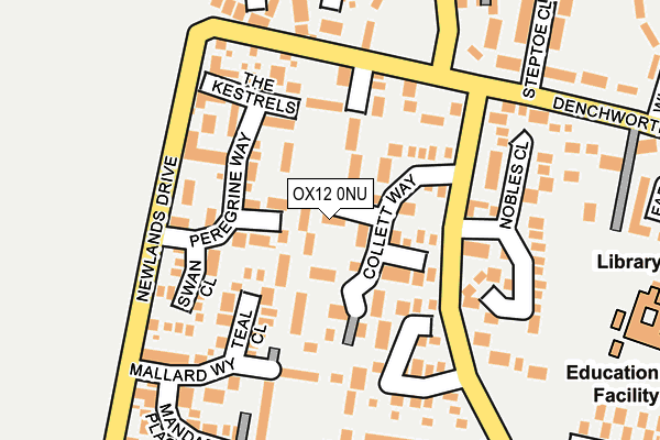 OX12 0NU map - OS OpenMap – Local (Ordnance Survey)