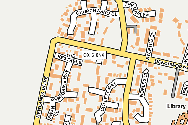 OX12 0NX map - OS OpenMap – Local (Ordnance Survey)
