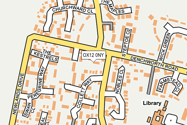 OX12 0NY map - OS OpenMap – Local (Ordnance Survey)