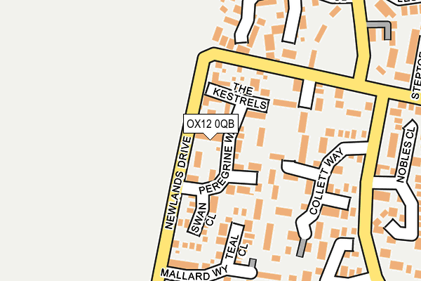 OX12 0QB map - OS OpenMap – Local (Ordnance Survey)