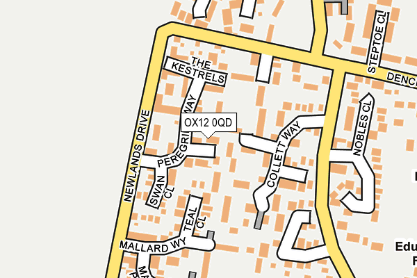 OX12 0QD map - OS OpenMap – Local (Ordnance Survey)