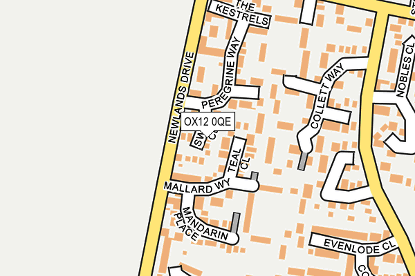 OX12 0QE map - OS OpenMap – Local (Ordnance Survey)