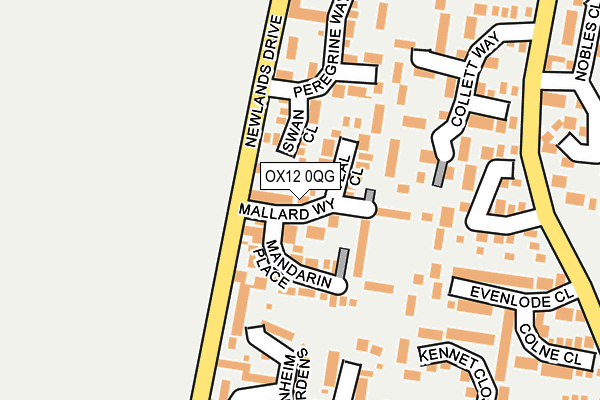 OX12 0QG map - OS OpenMap – Local (Ordnance Survey)