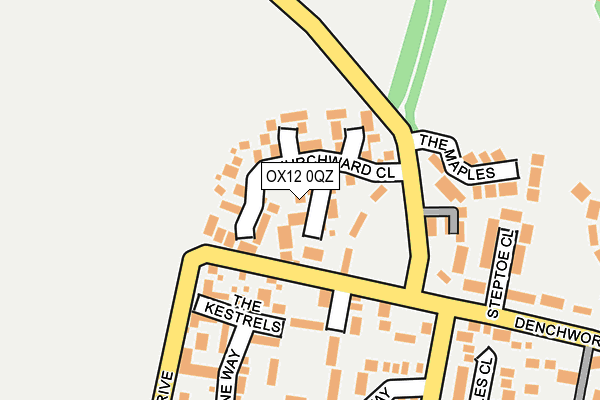 OX12 0QZ map - OS OpenMap – Local (Ordnance Survey)