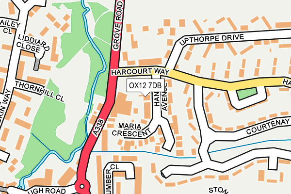 OX12 7DB map - OS OpenMap – Local (Ordnance Survey)