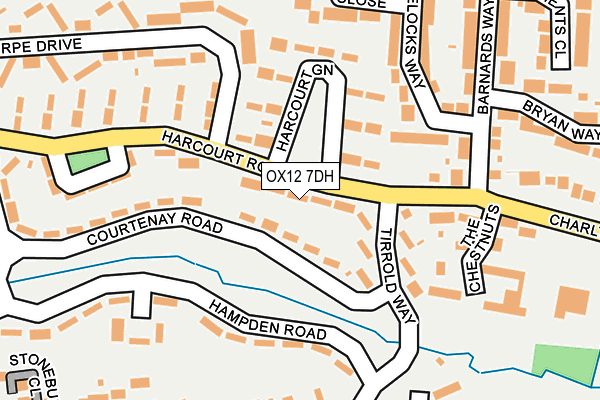 OX12 7DH map - OS OpenMap – Local (Ordnance Survey)