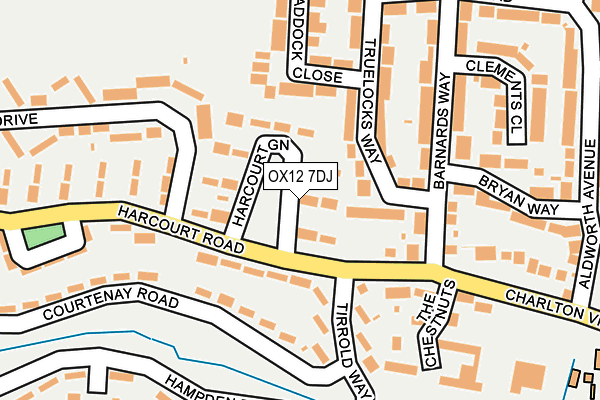 OX12 7DJ map - OS OpenMap – Local (Ordnance Survey)