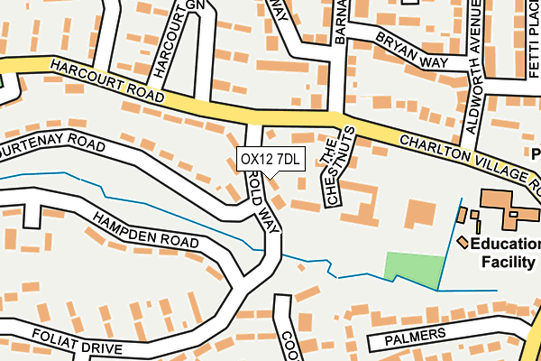 OX12 7DL map - OS OpenMap – Local (Ordnance Survey)