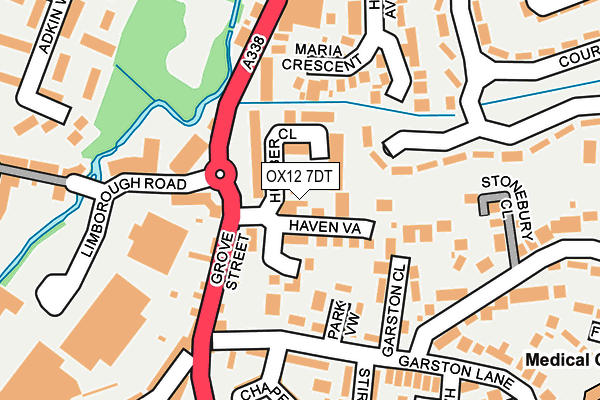 OX12 7DT map - OS OpenMap – Local (Ordnance Survey)