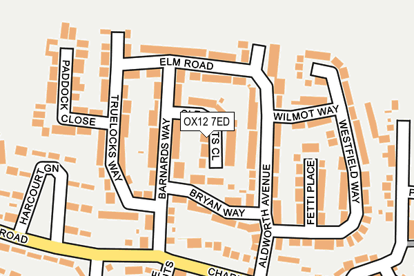 OX12 7ED map - OS OpenMap – Local (Ordnance Survey)