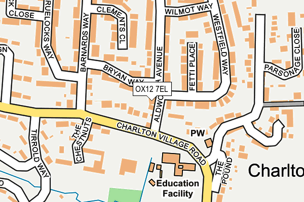 OX12 7EL map - OS OpenMap – Local (Ordnance Survey)