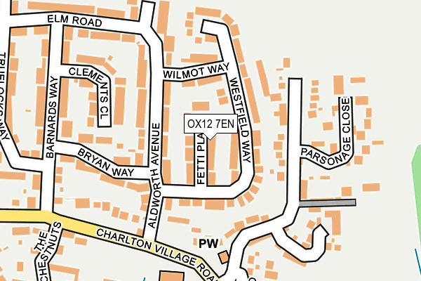 OX12 7EN map - OS OpenMap – Local (Ordnance Survey)