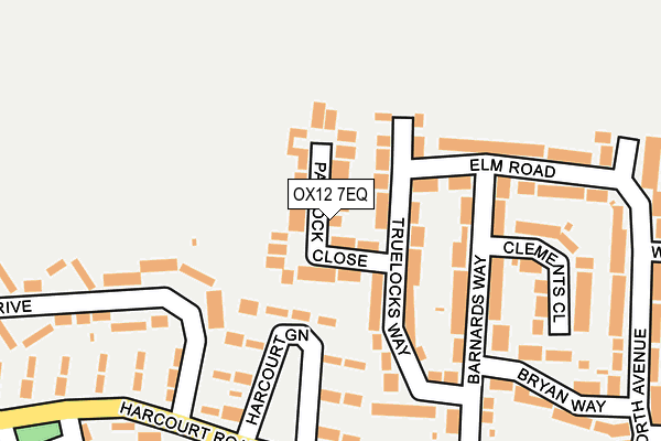 OX12 7EQ map - OS OpenMap – Local (Ordnance Survey)