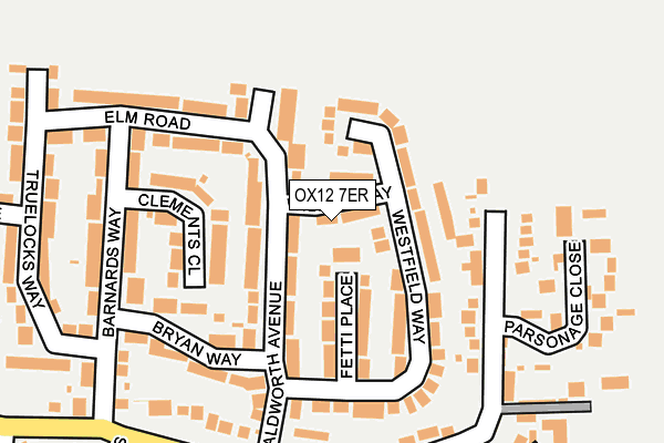 OX12 7ER map - OS OpenMap – Local (Ordnance Survey)