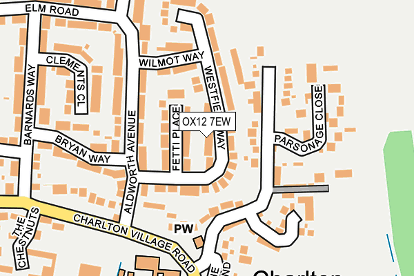OX12 7EW map - OS OpenMap – Local (Ordnance Survey)