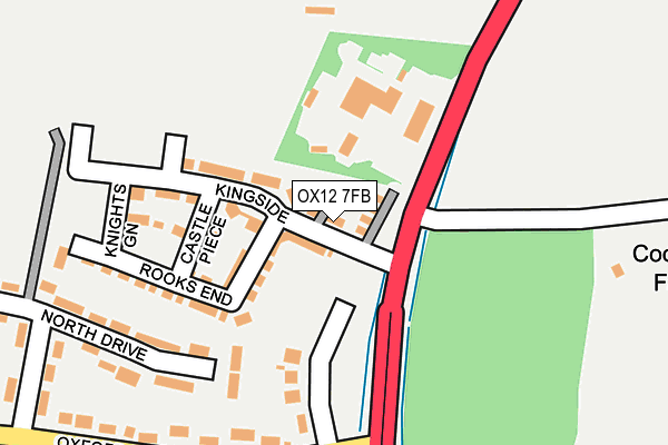 OX12 7FB map - OS OpenMap – Local (Ordnance Survey)