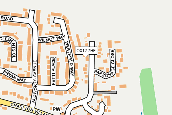 OX12 7HF map - OS OpenMap – Local (Ordnance Survey)