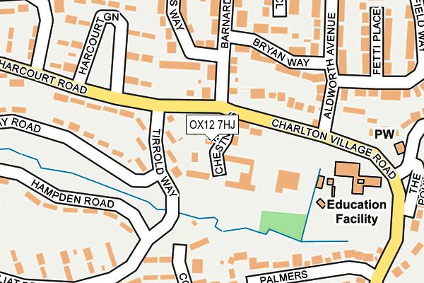 OX12 7HJ map - OS OpenMap – Local (Ordnance Survey)